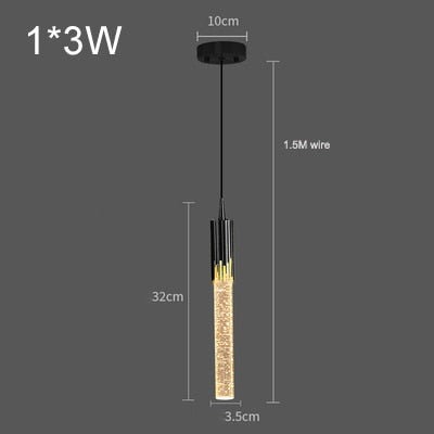 SkandiShop Modern Luxury Crystal Pendant Lamp
